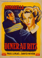 Affiche Diner au Ritz
